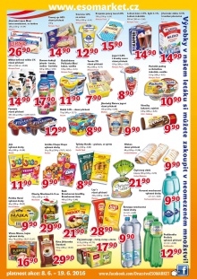 akční leták ESO MARKET 8.6.2016-19.6.2016