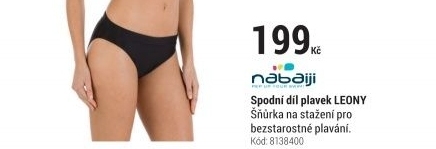 SPODNÍ DÍL DÁMSKÝCH PLAVEK LEONY ČERNÝ