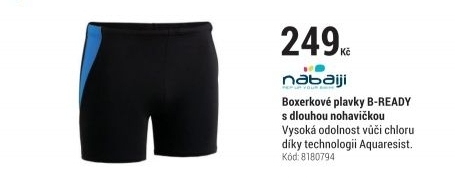 BOXERKOVÉ PLAVKY B-READY S DLOUHOU NOHAVIČKOU ČERNO-MODRÉ