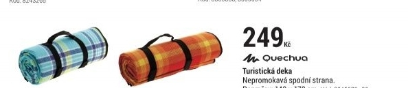 TURISTICKÁ DEKA MODRÁ