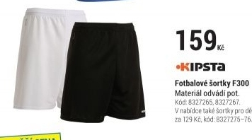 FOTBALOVÉ ŠORTKY F300 BÍLÉ