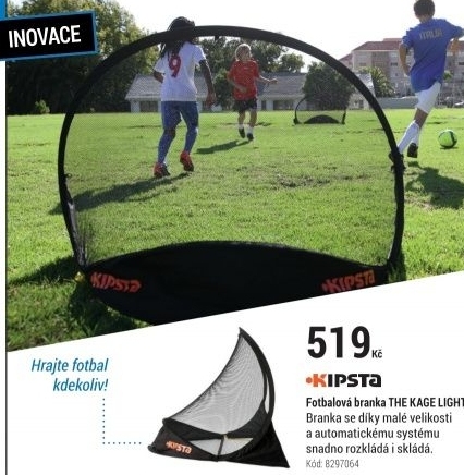SKLÁDACÍ FOTBALOVÁ BRANKA THE KAGE LIGHT ČERNÁ