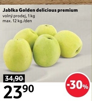 Jablka Golden Delicious premium