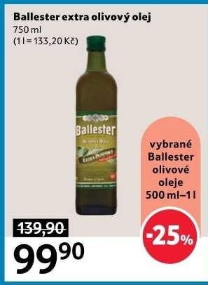 Olivový olej extra panenský Ballester