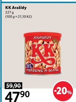 Pražené arašídy KK