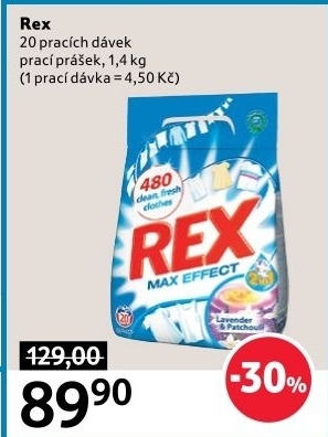 Prací prášek Rex