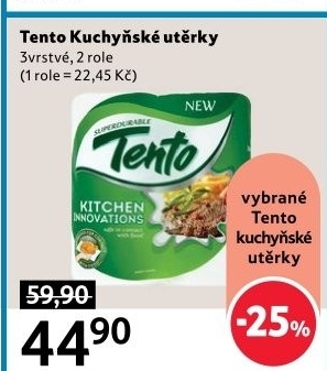 Utěrky kuchyňské 3vrstvé Tento