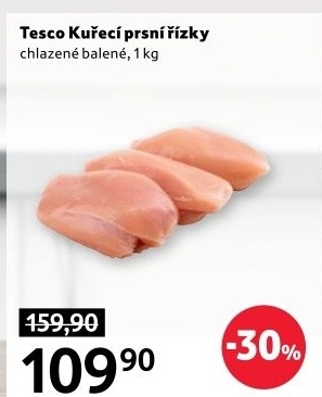 Kuřecí prsní řízky Tesco