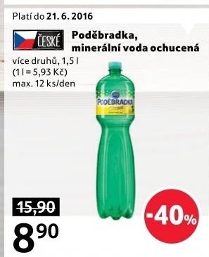 Ochucená voda Poděbradka