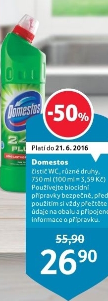 Čistič WC gelový Domestos