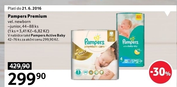 Pleny dětské Pampers Premium Care