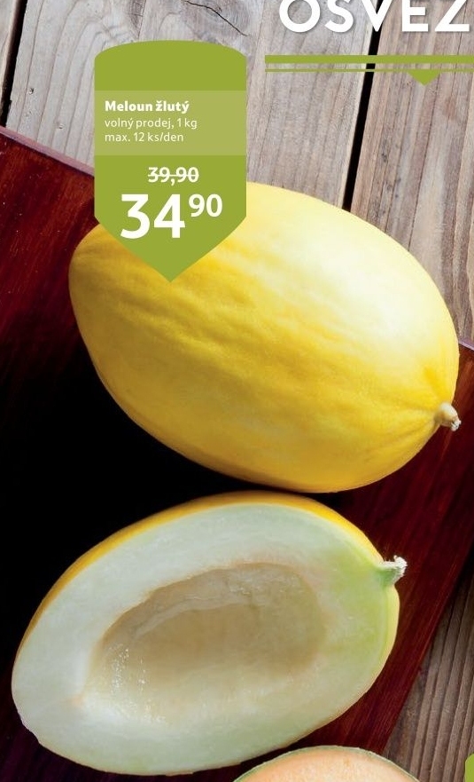Meloun cukrový žlutý