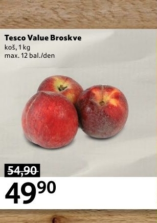 Broskve Tesco Value