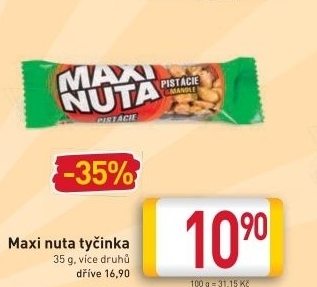 Tyčinka Maxi Nuta Rupa