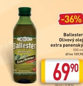 Olivový olej extra panenský Ballester