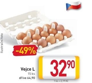 Vejce čerstvá L