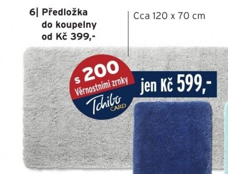 Předložka do koupelny, cca 120 x 70 cm, světle šedá