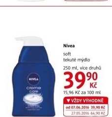 Tekuté mýdlo krémové Nivea