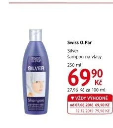 Šampon Silver Swiss O-Par