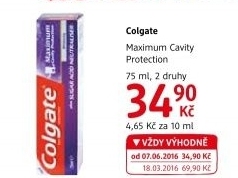 Pasta na zuby Protection Maximum Cavity Colgate