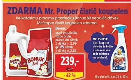 Prací prášek Bonux