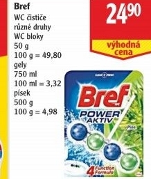WC blok tuhý Power Aktiv Bref