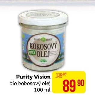 Kokosový olej bio Purity Vision