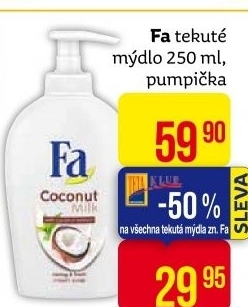 Tekuté mýdlo Fa