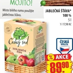Šťáva jablečná Český sad