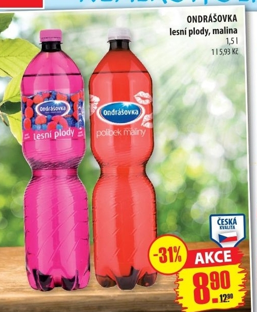 Voda ochucená Ondrášovka