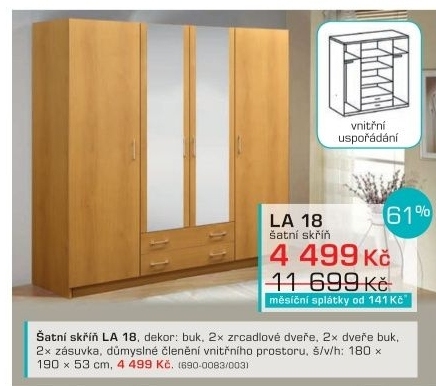 Skříň LA 18 (buk)