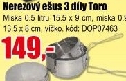 Ešus nerezový 3 Díly Toro