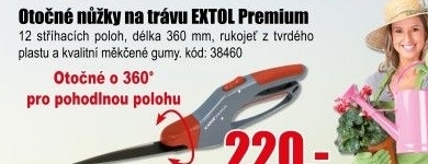 Nůžky na trávu otočné Extol Premium
