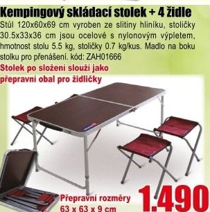 Camp skládací set VeGa