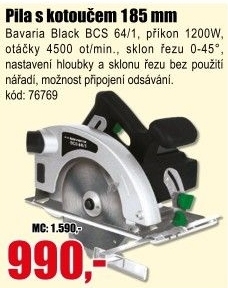 Pila kotoučová Bavaria Black BCS 64/1