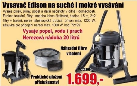 Vysavač Edison E1200W
