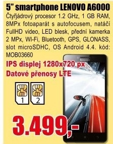 Telefon LENOVO A6000 Black