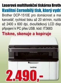 Tiskárna Brother DCP-1510E (tiskárna GDI, kopírka, barevný skener) USB