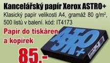 Papír Xerox Papír ASTRO+ (80g/500 listů, A4)