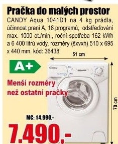 Pračka CANDY Aqua 1041D1