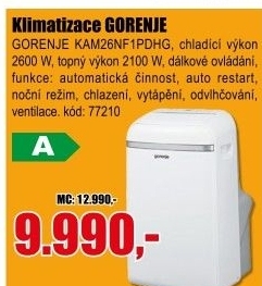 Klimatizace GORENJE KAM26NF1PDHG