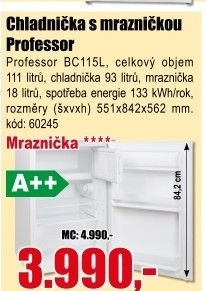 Chladnička Professor BC115L A++