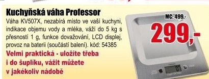 Váha kuchynská Professor KV507X