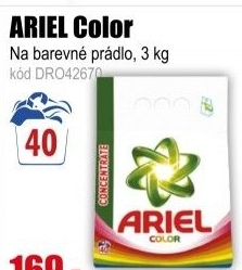 Prací prášek ARIEL Color 40 PD, 3 kg