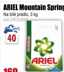 Prací prášek ARIEL Mountain Spring 40 PD, 3 kg