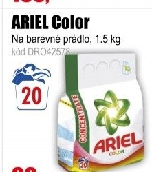 Prací prášek ARIEL Color 20 PD, 1,5 kg