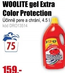 WOOLITE gel 4,5l/75PD Extra Color