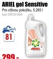 ARIEL gel 5,265l/81PD Sensitive