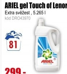 ARIEL gel 5,265l/81PD Touch of Lenor