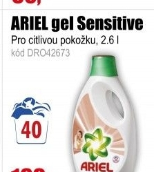 ARIEL gel 2,6l/40PD Sensitive